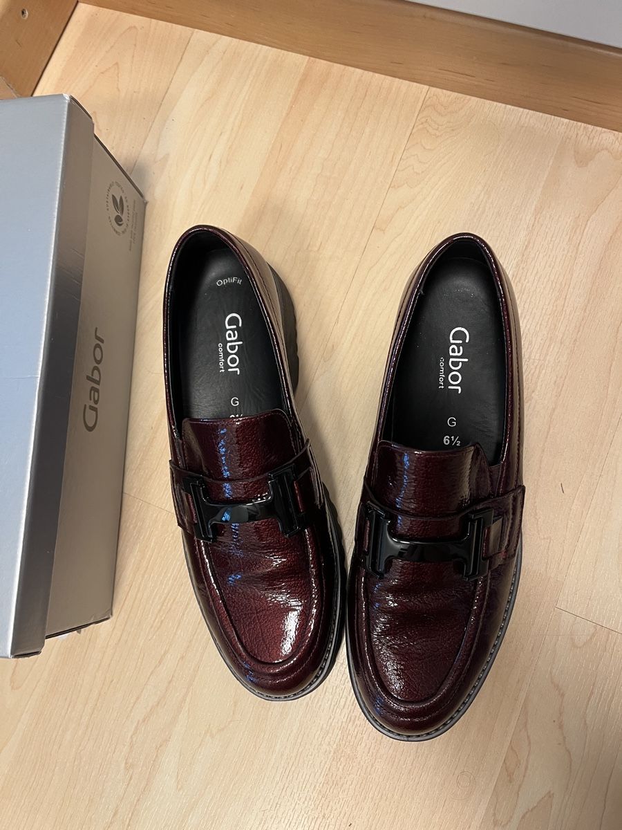 Gabor Scarpe da donna: Gabor Sliper Gr. 6.5 Leder bordeaux – Nuovo e nell'imballaggio originale da Rotkreuz venduto da zisii 2