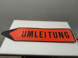Vintage Umleitungsschild Strassenschild Schweiz