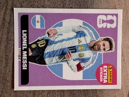 Lionel Messi extra Sticker Panini wie neu.