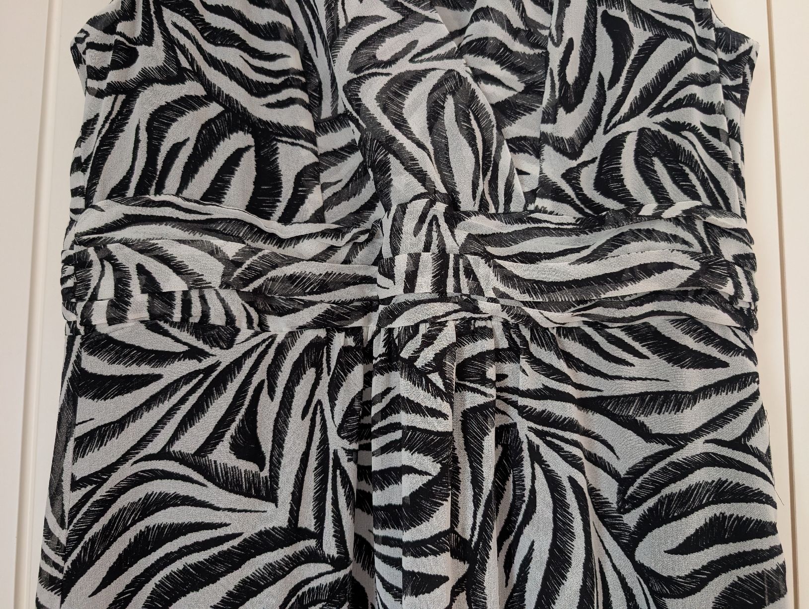 More & More Vestiti: Maxi Zebrakleid More&More, Gr.44 – Usato da Oberwil-Lieli venduto da stefim 1