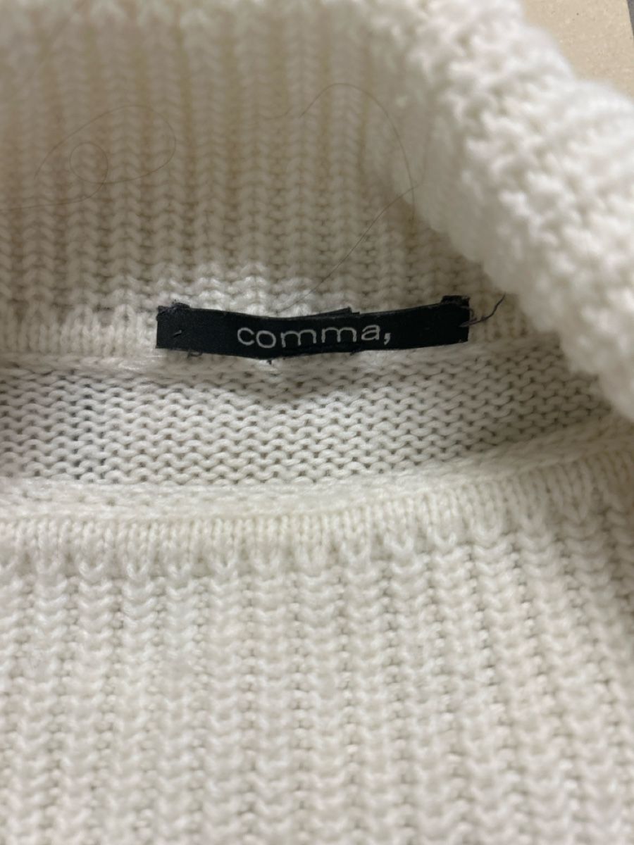 Comma Pullover & Sweatshirts: Weisser Strickpullover von comma, Kuschelig warm! – Gebraucht aus Umiken von AzizaAmar20 2