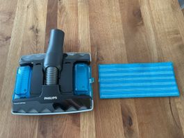 Philips Aqua-Bodendüse komplett & Ersatz Mikrofasertuch NEU