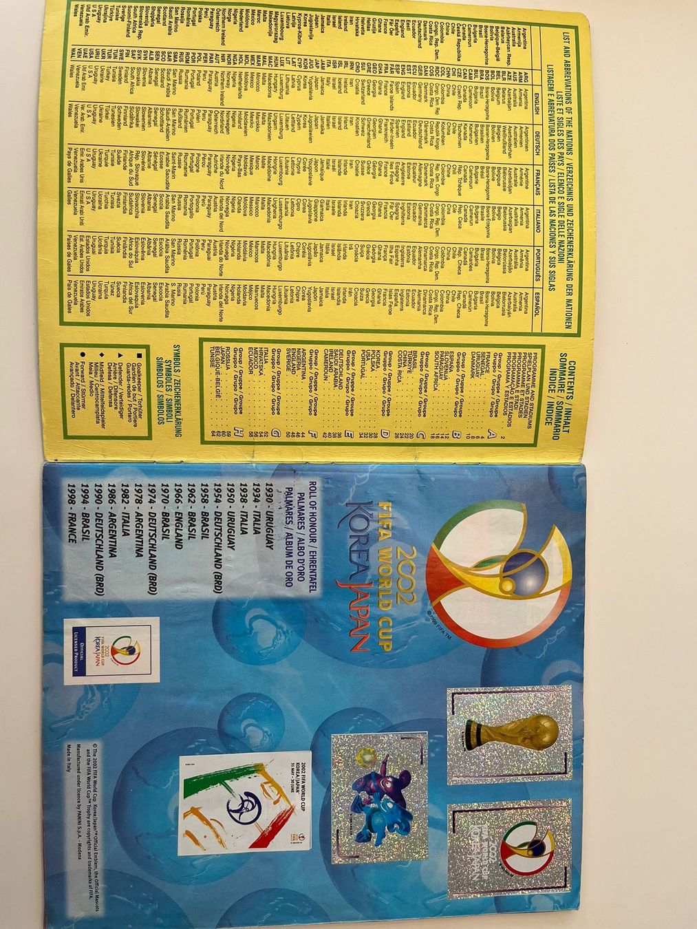 Panini Album: Panini Stickeralbum Fifa World Cup 2002 – Usato da Aarau venduto da danwer 1