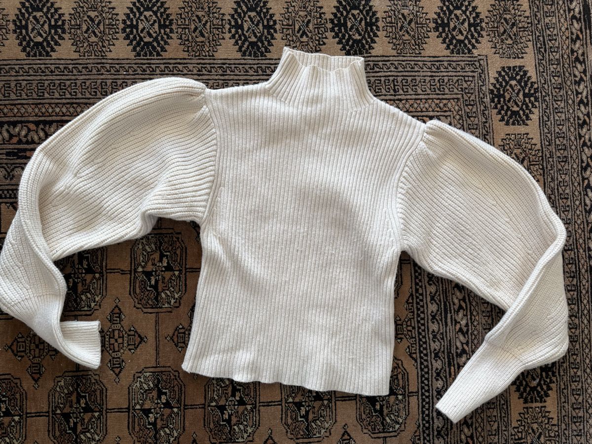 Zara Maglioni & Felpe: Trendiger ZARA Strickpullover mit Puffärmeln, Gr. S – Usato da Locarno venduto da Ery02