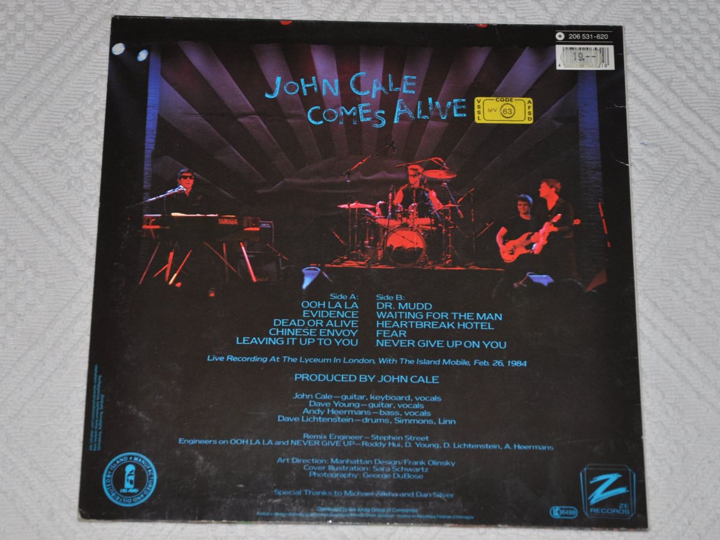 Dischi in vinile: LP John Cale - Comes Alive – Usato da Boll venduto da Theodora15 1
