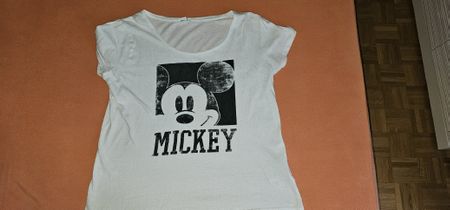 Mickey Mouse T-Shirt, weiss, Grösse L, Disney