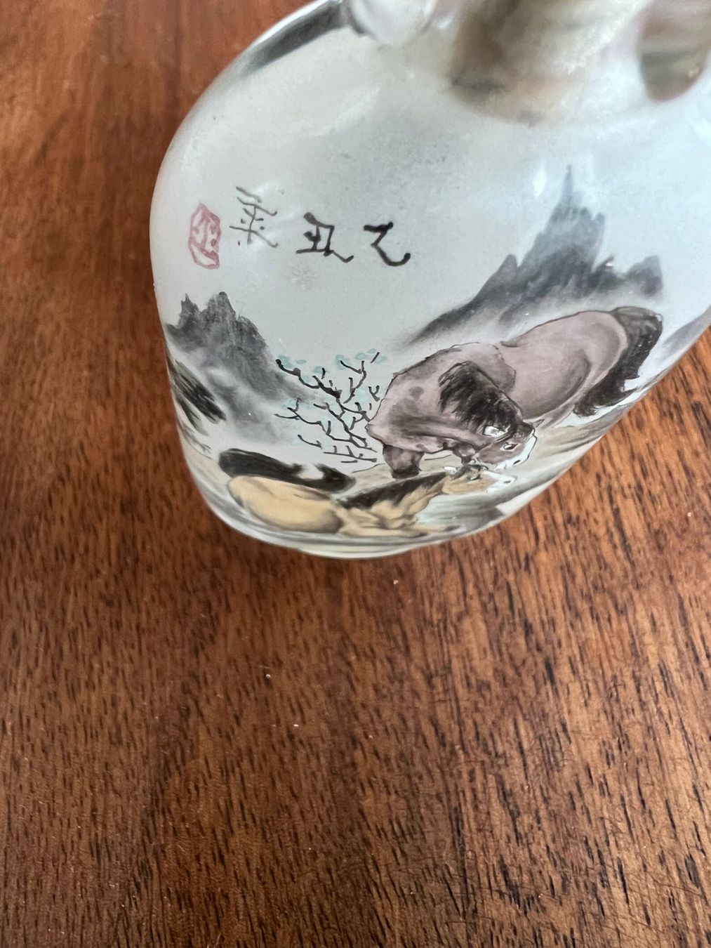 Flaconi: Signed Snuff-bottle in painted glass – Usato da Morges venduto da Audemars07 1