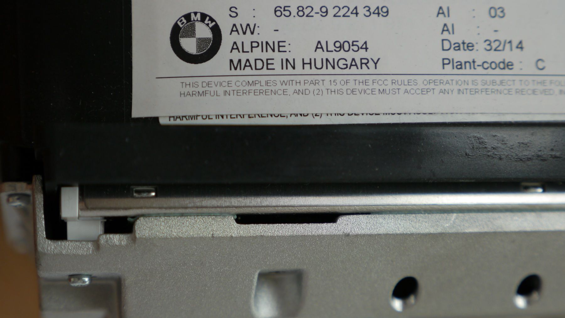 Navigationsgeräte: BMW CIC Navigation Display / CID Bordmonitor Alpine AL9054 – Gebraucht aus Rothenfluh von Ron999 7