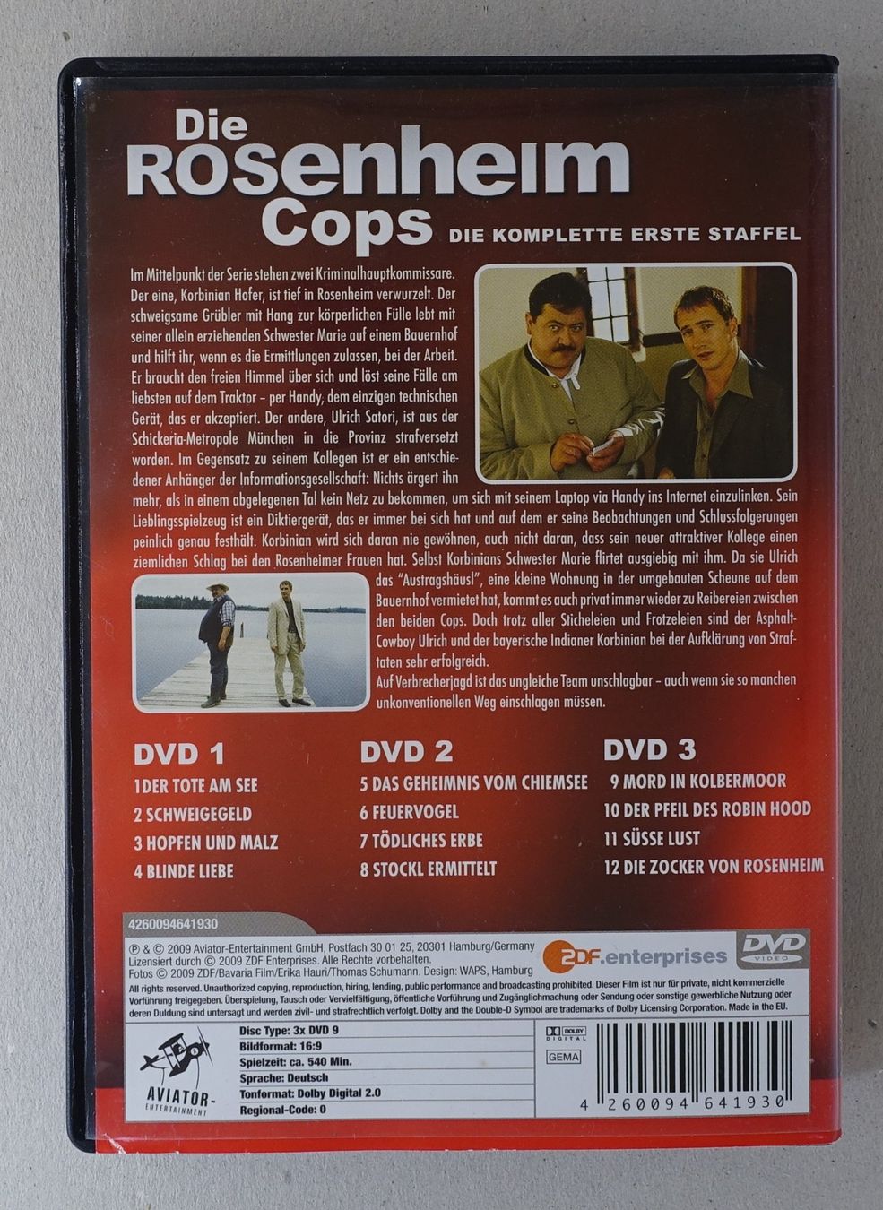 Tutti i DVDs: Die Rosenheim Cops - Staffel 1 (3 DVDs) – Usato da Sessa venduto da fraenklishop 1