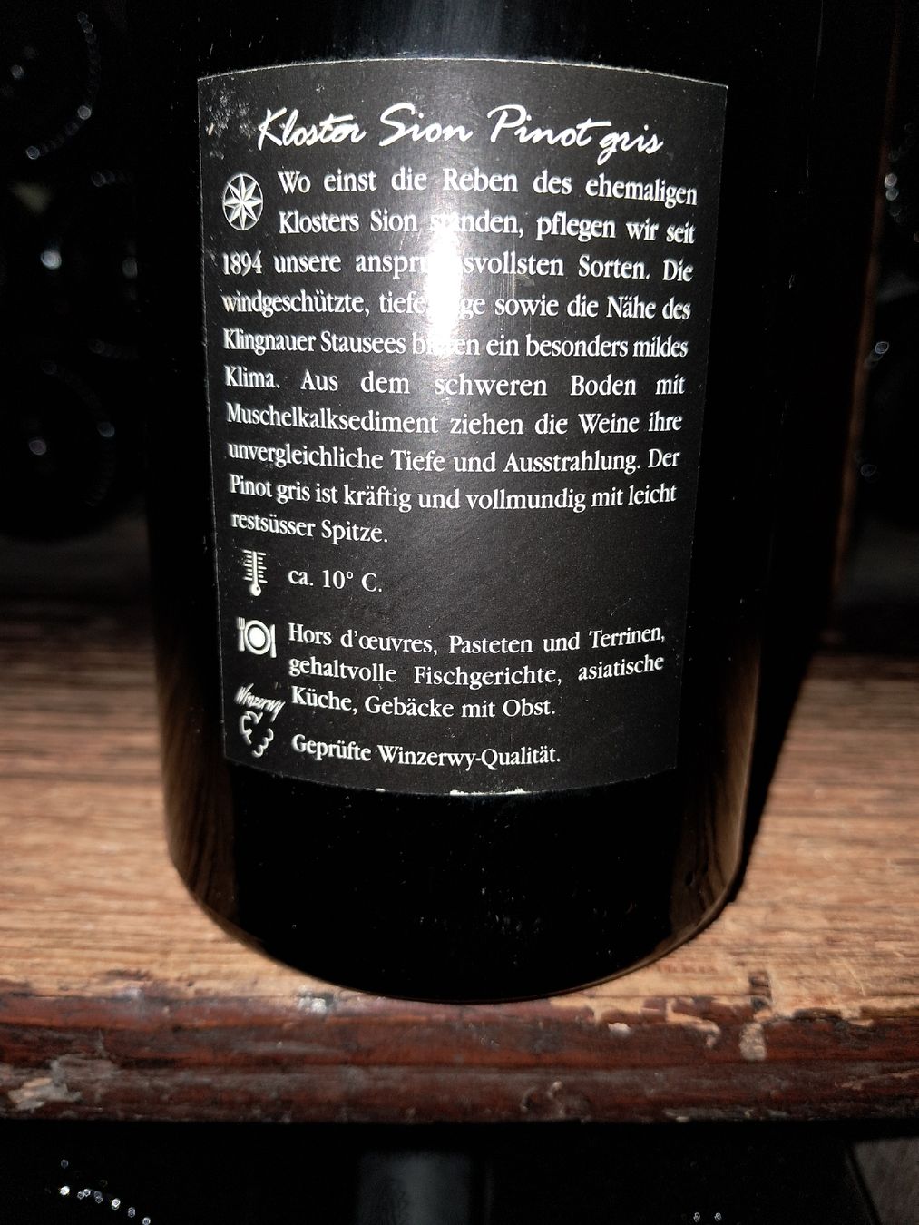 Vino: Kloster sion pinot gris 1998 – Nuovo e nell'imballaggio originale da Le locle venduto da juliensaran 3
