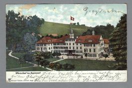 1904, WEISSBAD, MÄNGEL (RÜCKS: MARKE ABGELÖST); CHROMOLITO