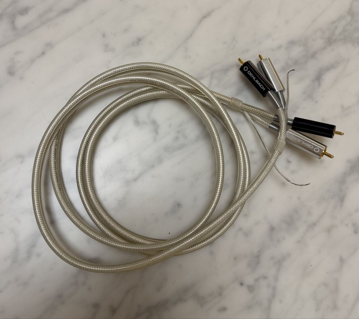 Oehlbach Cavi: Oehlbach Silver Express Plus Phono-Kabel, 2,0 m, mit Erdung, – Usato da Erlenbach ZH venduto da Max_Od 2