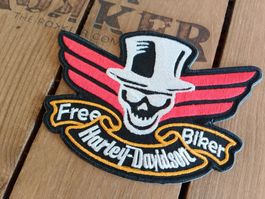 Harley Davidson Biker Patch, Aufnäher,Top Zustand! 12 x 9 cm
