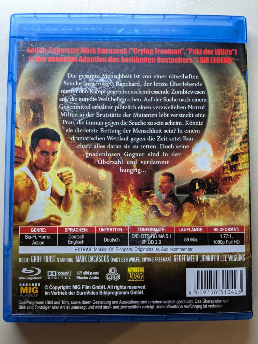 Alle DVDs: "I Am Omega" mit Mark Dacascos [Blu-ray] – Gebraucht aus Port von gecotom 1