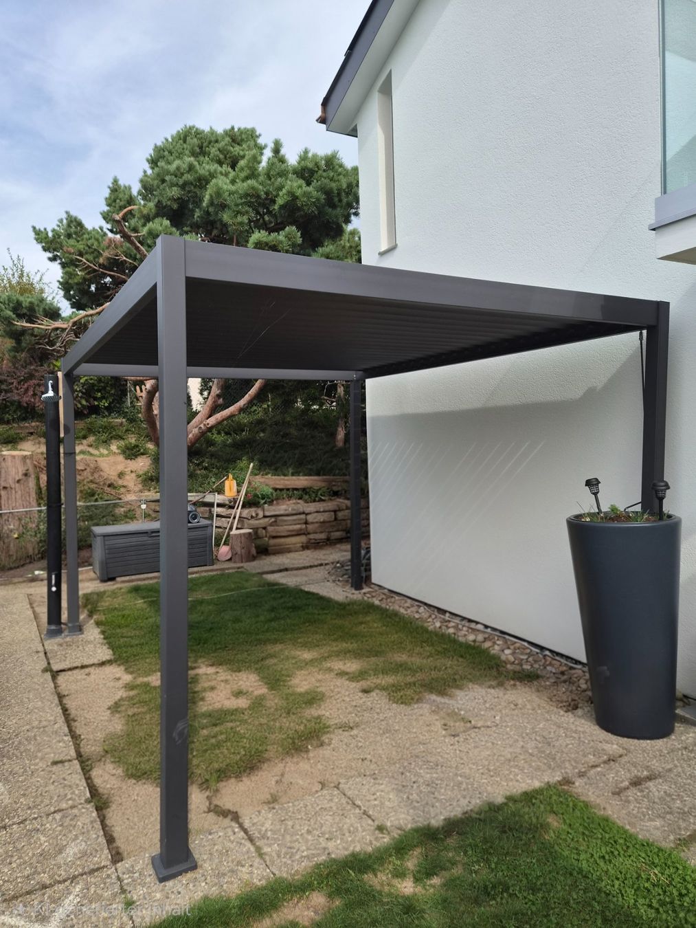 Unterstände: Pergola 300 x 360 cm anthrazit – Gebraucht aus Safnern von ROEDGM 3