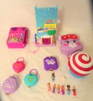 8 x Polly Pocket Set mit Zubehör und 7 Figuren 1990 er