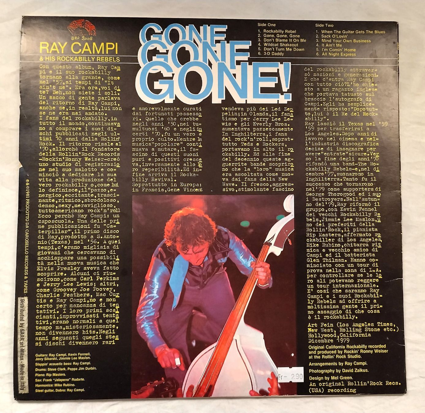 Schallplatten: Ray Campi & his Rockabilly Rebels / Gone, Gone, Gone / LP – Gebraucht aus Bellach von JingleJerry 1