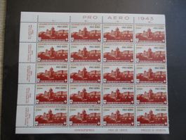 Partie de feuille poste aérienne n°36 neuf**  (200.--)