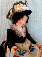 Petitcollin antike Puppe poupée ancienne costume région 35cm