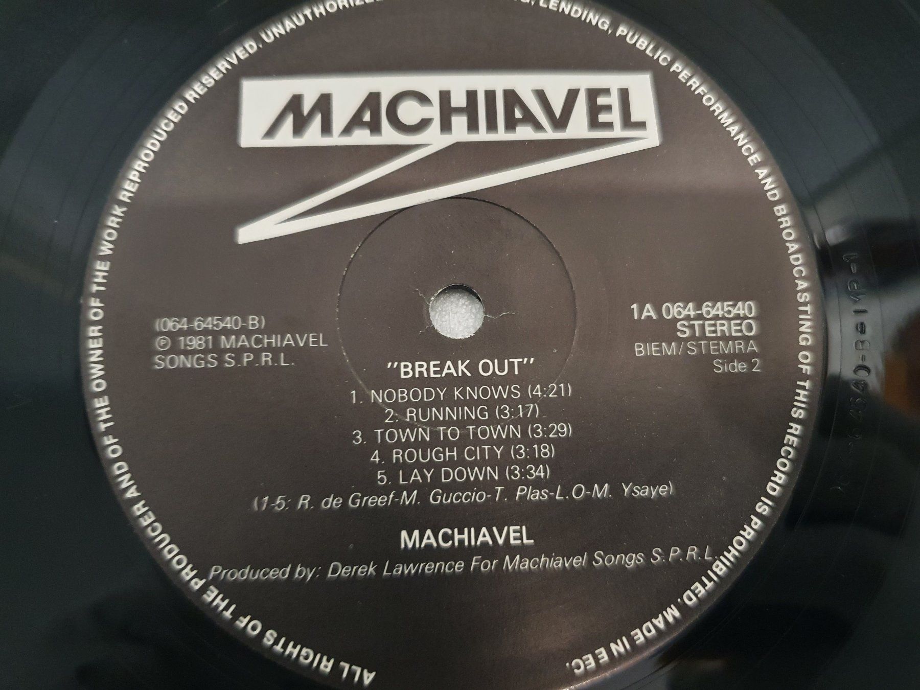 Dischi in vinile: Machiavel – Break Out – Usato da Uster venduto da Vinyl-Leidenschaft 6