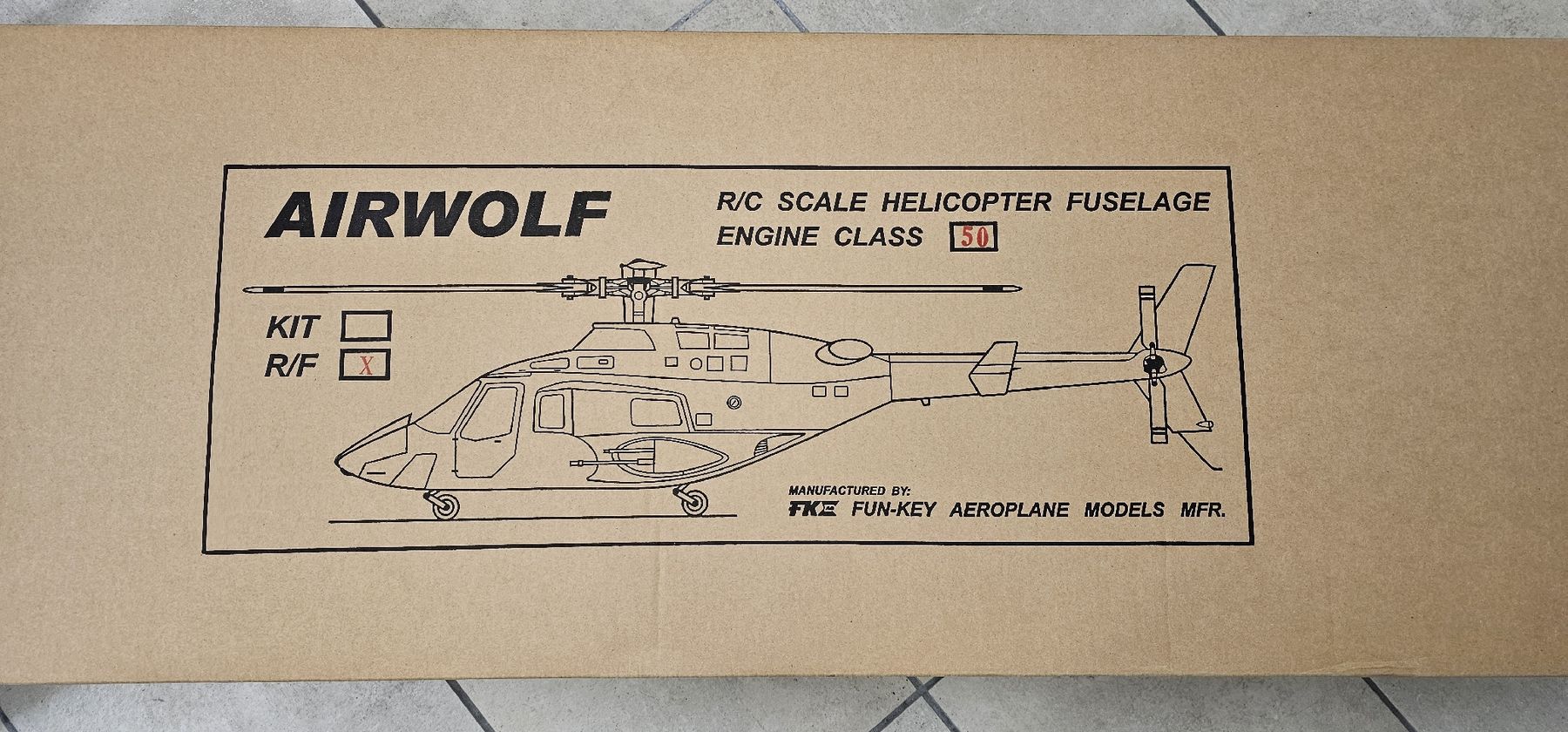 Hirobo Modellismo RC: Hirobo Airwolf Rumpf Neu & OVP – Nuovo e nell'imballaggio originale da Biberstein venduto da Sammler74 4
