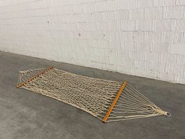 Hängematte_ Breite 115 cm_Kunsthanflitze_Hartholz Spreiter