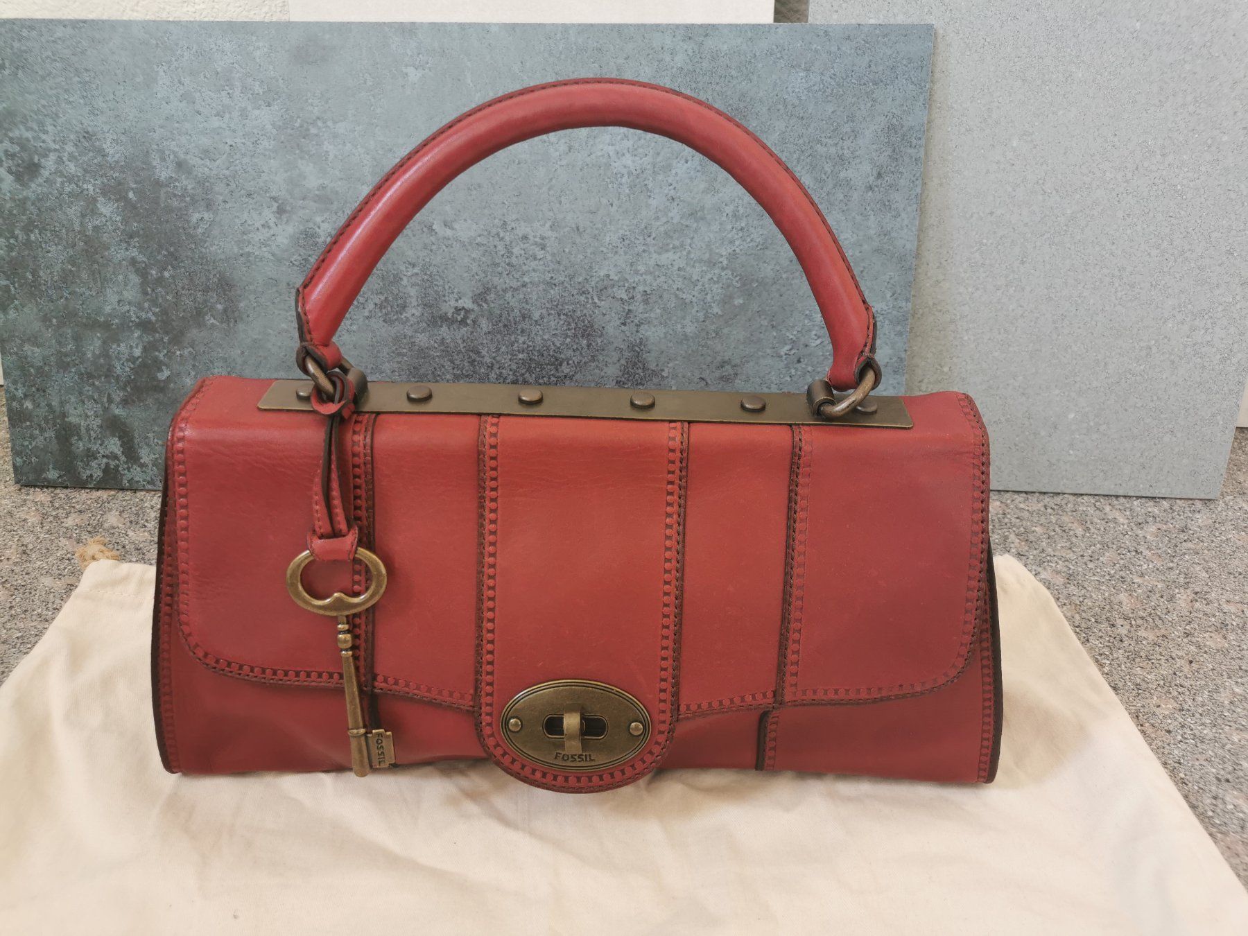 Fossil Borse da donna: Fossil Leder Tasche (dunkle rot) NEU – Nuovo (secondo la descrizione) da Oberengstringen venduto da Mix_gaga