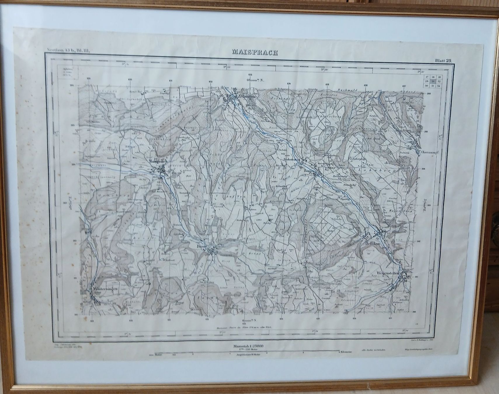 Cartes géographiques & atlas: Landkarte Maisprach – D'occasion à Sirnach par Rkressig