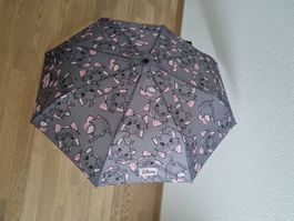 Süsser Disney Regenschirm Katzenmotiv Klappschirm Neu