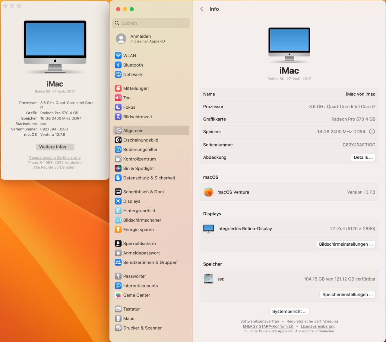 Apple PC: iMac 2017 Retina 5K 27" i7 – Usato da Möhlin venduto da mcintel 1