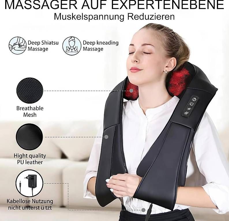 Dispositivi per massaggi: Nackenmassagegerät und Massagegerät 3D Deep Massage – Nuovo (secondo la descrizione) da Kreuzlingen venduto da Best-Deal-Oase 1