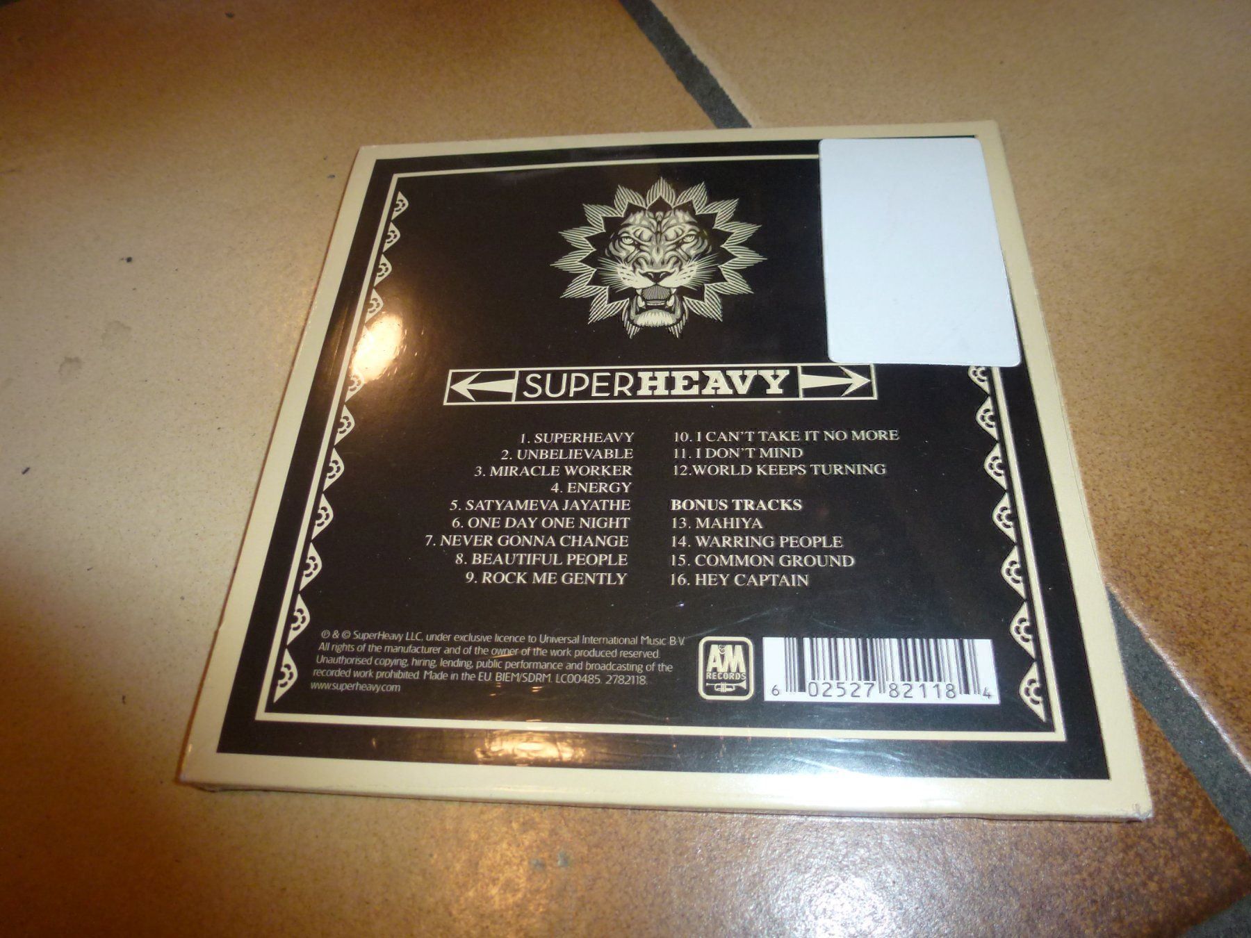 CDs: SuperHeavy - SuperHeavy CD NEU – Neu und originalverpackt aus Olten von Disc-Ausverkauf 1