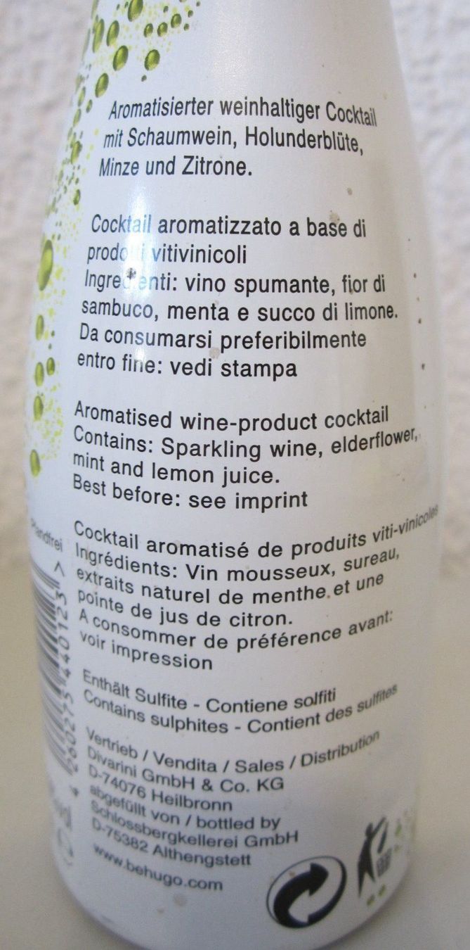 Vino: BeHugo, hergestellt 2011, 5.9%Vol – Nuovo (secondo la descrizione) da Grüningen venduto da ald_8cjy 4