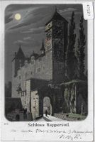 Schloss Rapperswil - Mondschein-Litho