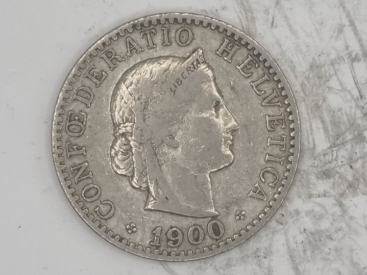 Alle Münzen: 20 rappen 1900 – Gebraucht aus Bure von chap981