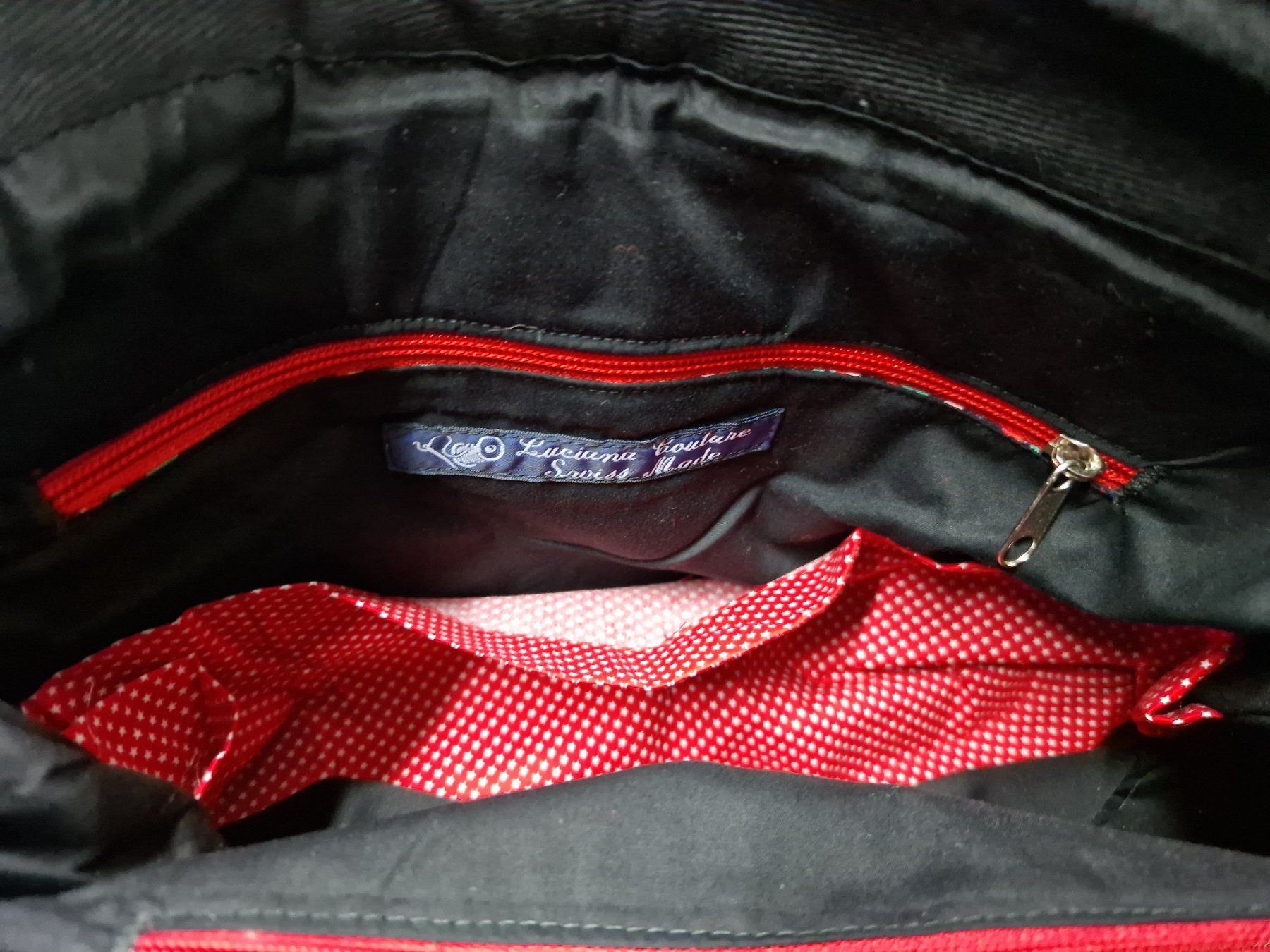 Borse da donna: Sac jeans patchwork  rouge/noir – Nuovo e nell'imballaggio originale da St-Imier venduto da goodber 4