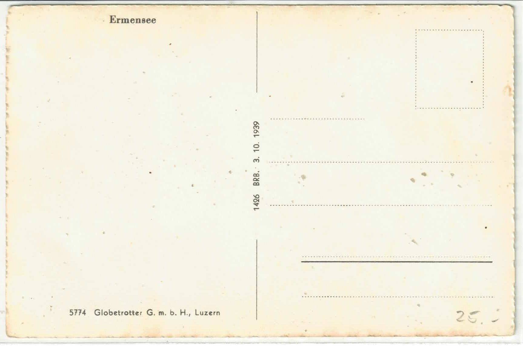 Cartoline postali: Ermensee LU - Dorfpartie – Usato da Ettingen venduto da Kartenplanet 1