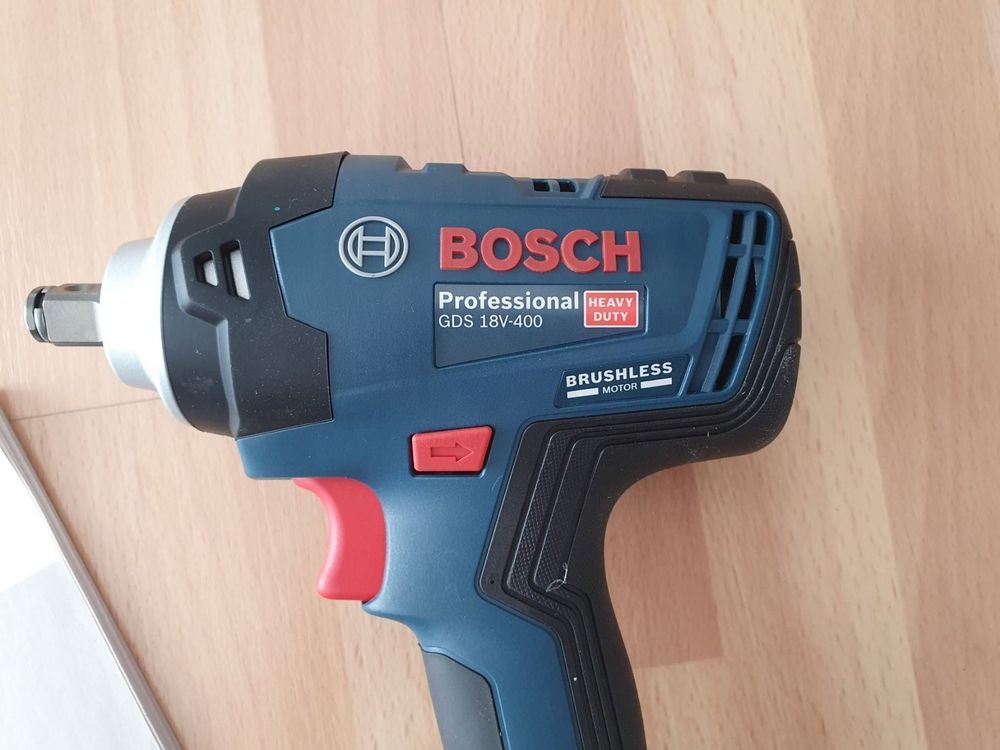 Bosch GDS 18V-400 Chiave A Percussione Senza Fili - Professionale 400Nm Per Bullonatura