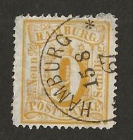Hamburg 1867 gestempelt