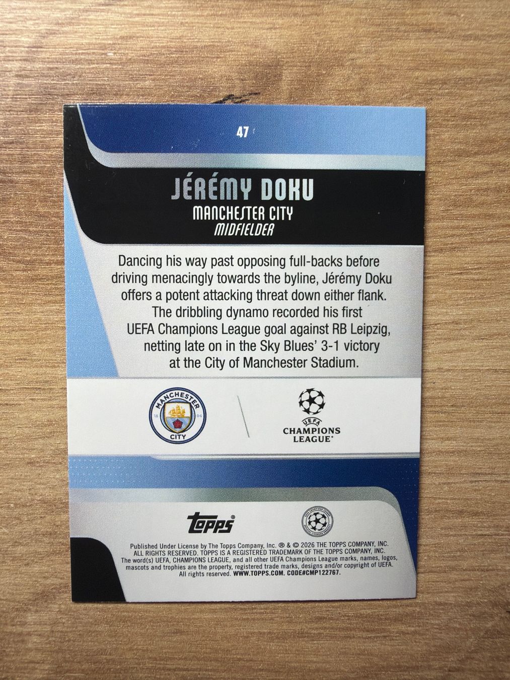 Topps Carte collezionabili: Soccer Jeremy Doku CARNAVAL Topps 2026 – Usato da Netstal venduto da Clutch79Cardz 1