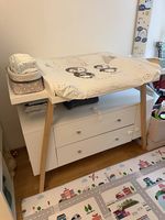 Hochwertige Wickelkommode mit Wickelaufsatz 