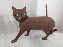 Witziger süsser Garten Sprinkler Katze