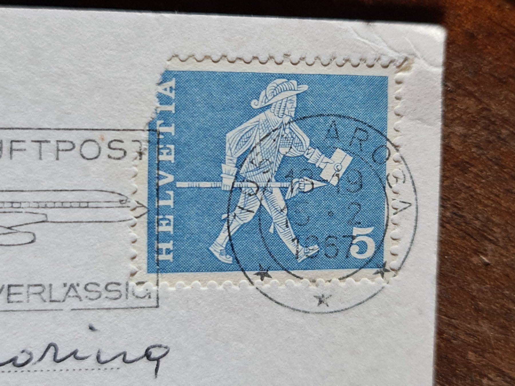 Cartoline postali: Ansichtsarte Arosa 1967 – Usato da Dintikon venduto da Vexi 1