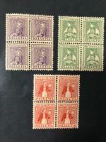 Pro Juventute 1916, J7-J9 im Viererblock, **