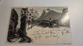 1896 Ansichtskarte Gruss aus Interlaken