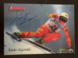 Autogrammkarte Xavier Gigandet Raichle Skifahrer original