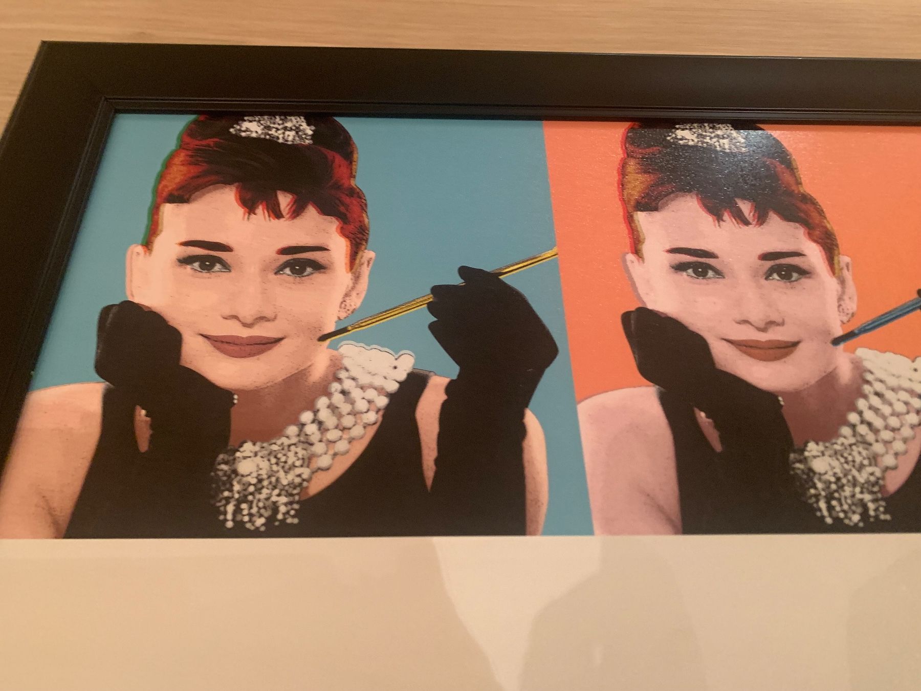 Dipinti: Audrey Hepburn - Tableau pop art encadré - – Usato da thonex venduto da begochiqui 2