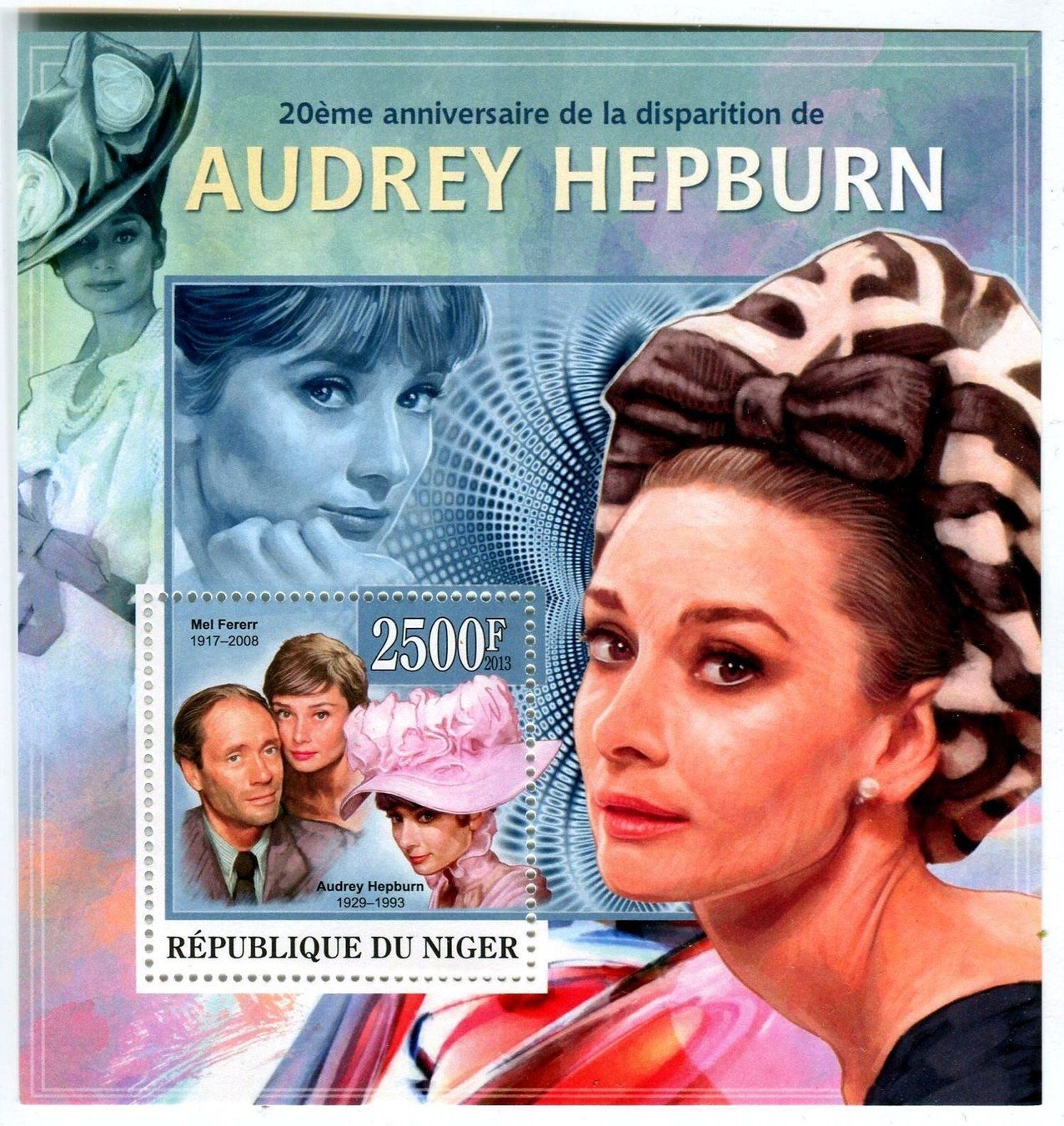 Tutti i francobolli: Block "Audrey Hepburn". Niger – Nuovo e nell'imballaggio originale da Basel venduto da Butsch5