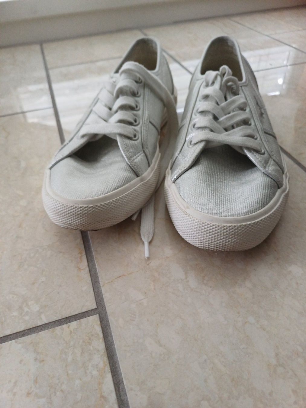 Pepe Jeans Scarpe da donna: Pepe Jeans Sneakers in Silver Size 39 – Usato da Dübendorf venduto da palemoon 3