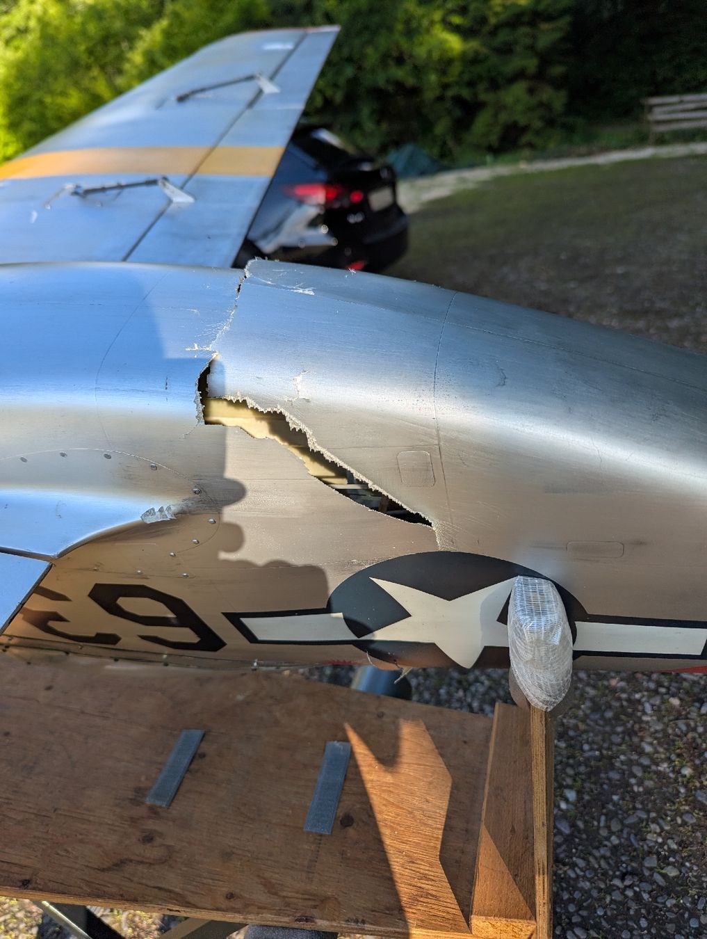 RC Modellbau: Airworld 1:5 P51 Mustang – Defekt aus Biberist von groser 2